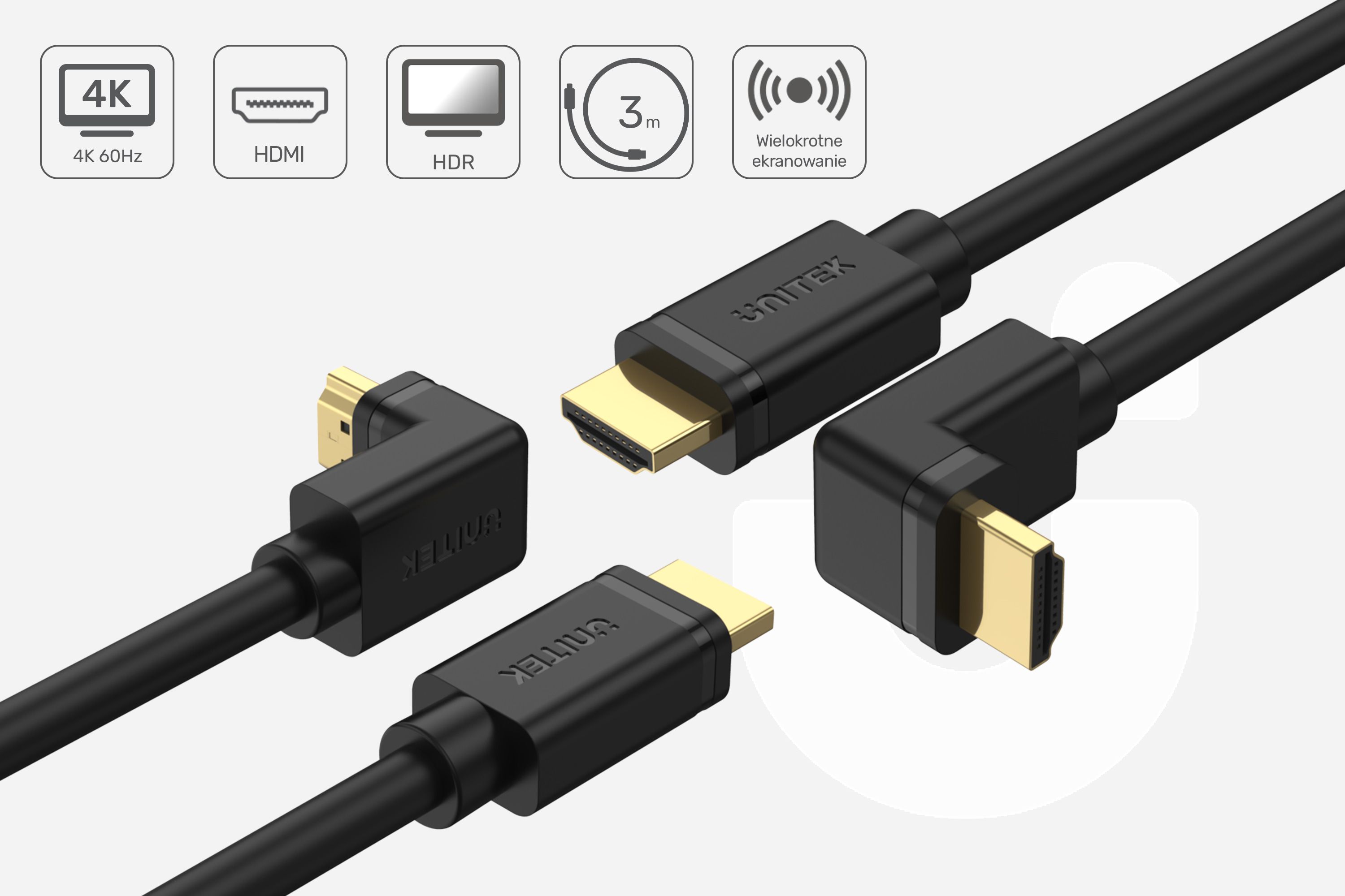 kabel kątowy HDMI