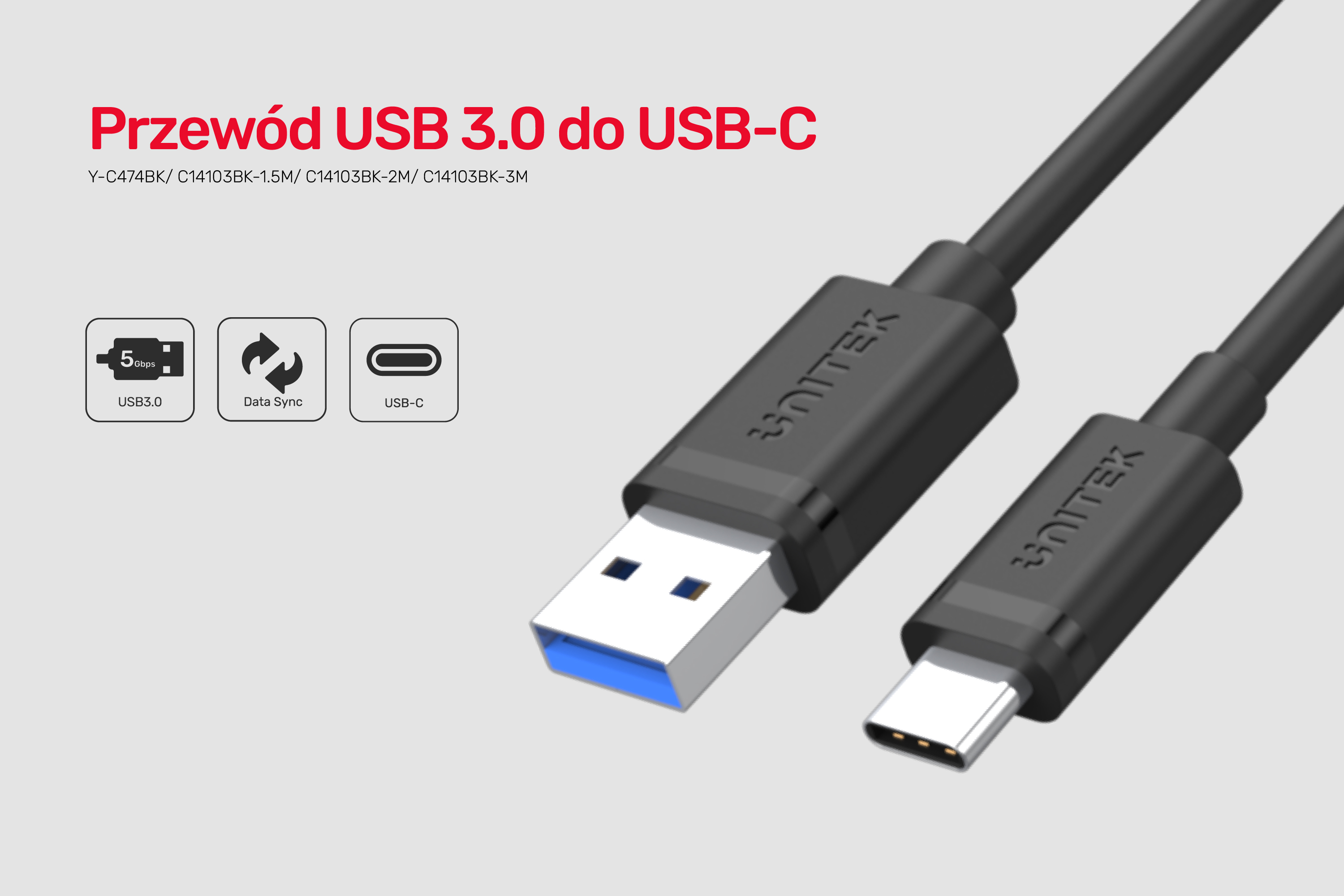 Przewód Unitek USB 3.1 A
