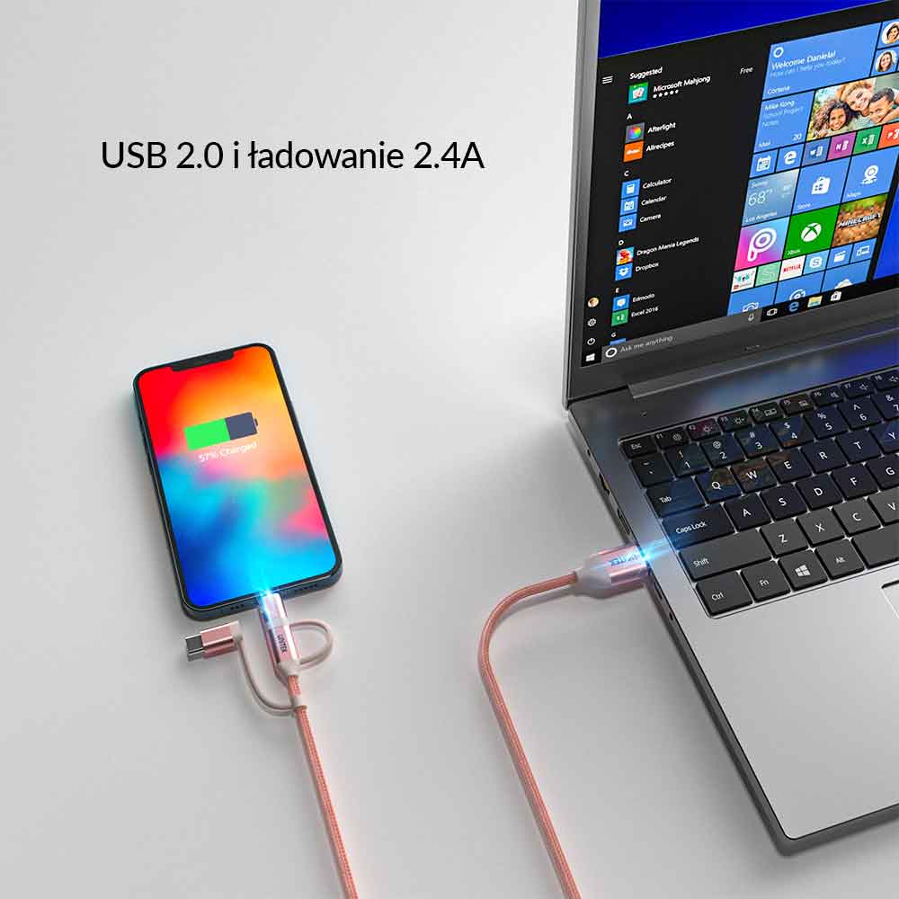 Unitek ładowanie USB 2.0 i 2.4A